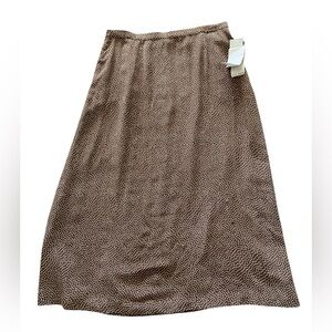 Pendleton Brown with White Polka Dots Maxi Skirt